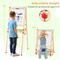 Natural Pine Wood Kids Art Easel 3 In 1 Magnetic Whiteboard Chalkboard Adjustable Height Foldable With Accessories Set For Kids 3–14